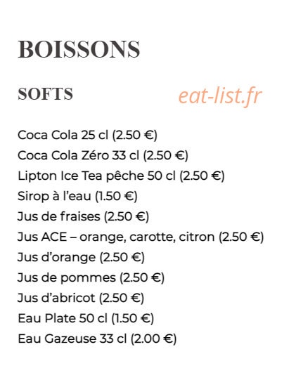La Cantine de Champignelles — carte page 3