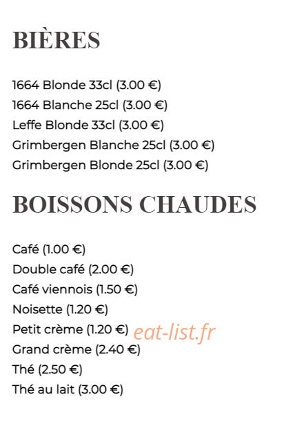 La Cantine de Champignelles — carte page 5