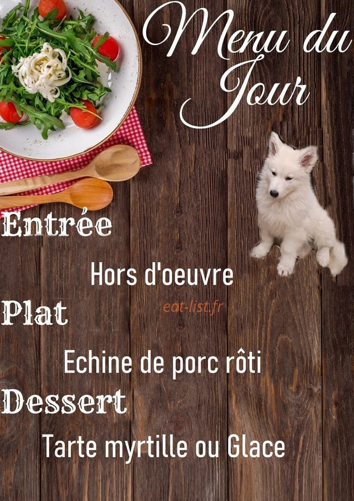 Restaurant du Pont de Cry — carte page 1