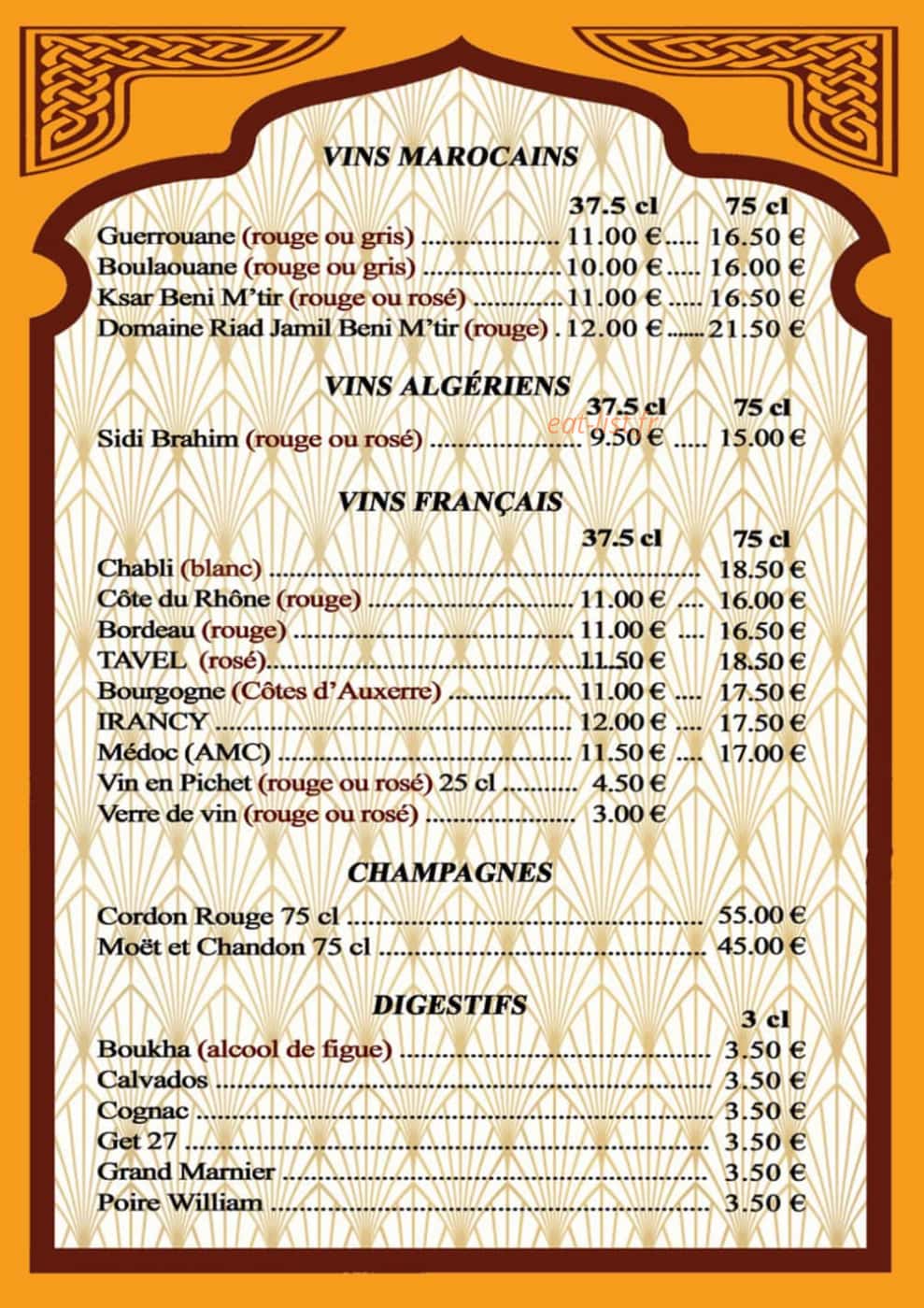 Le Riad de Marrakech — carte page 6