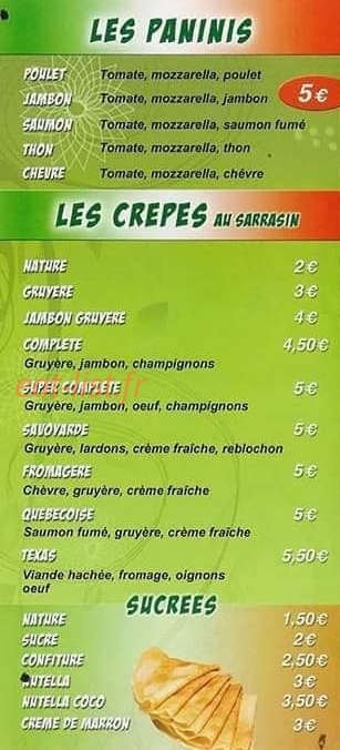 Calimero Pizza — carte page 6