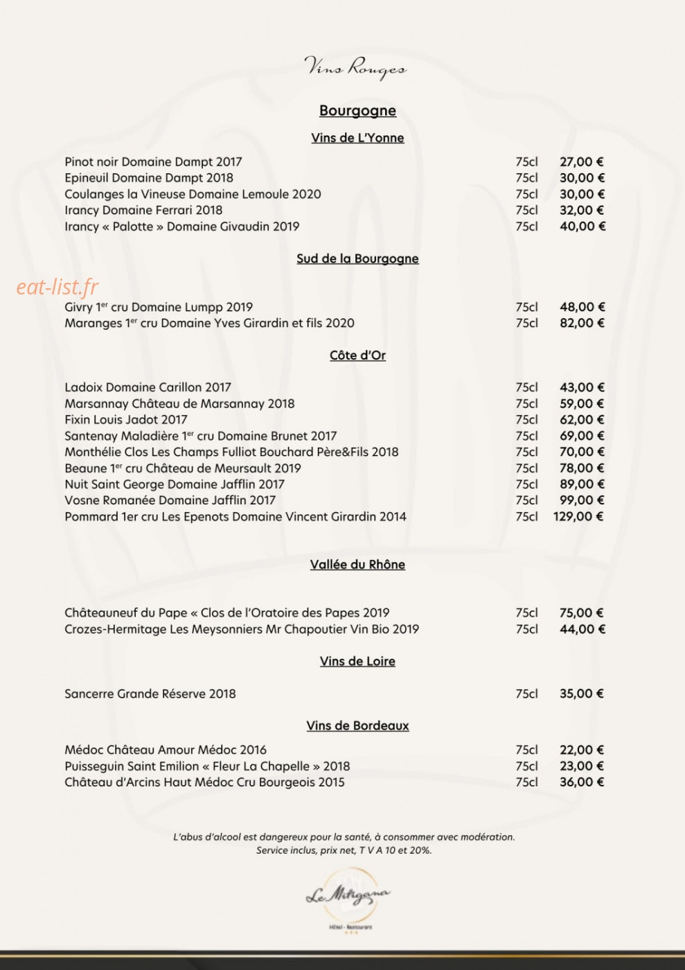 Le Mitigana — carte page 5