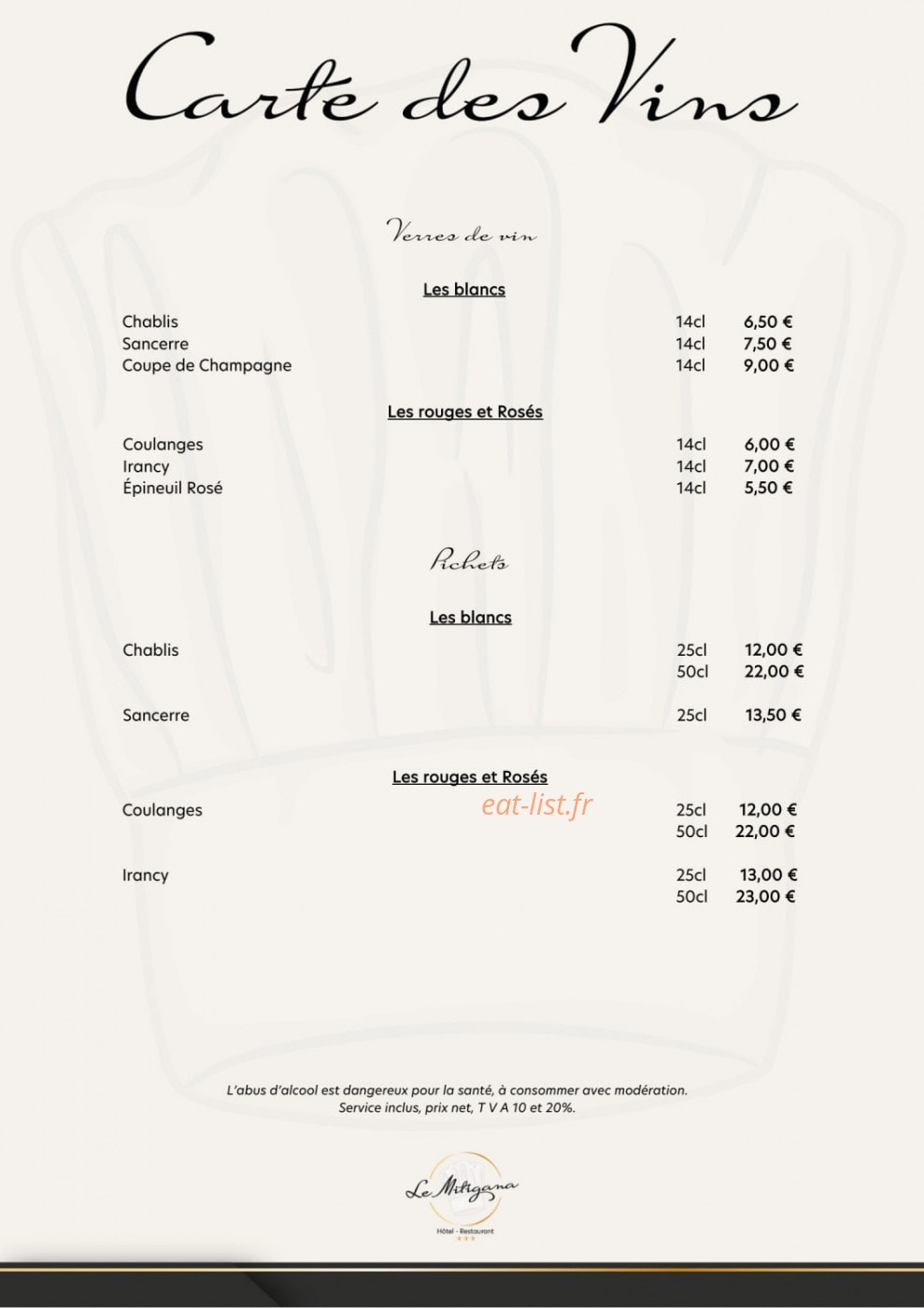 Le Mitigana — carte page 3
