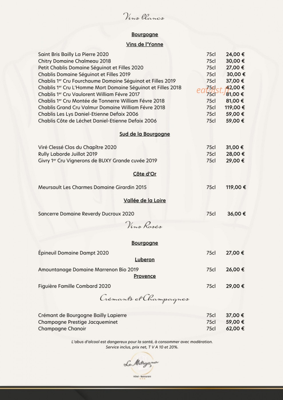Le Mitigana — carte page 4