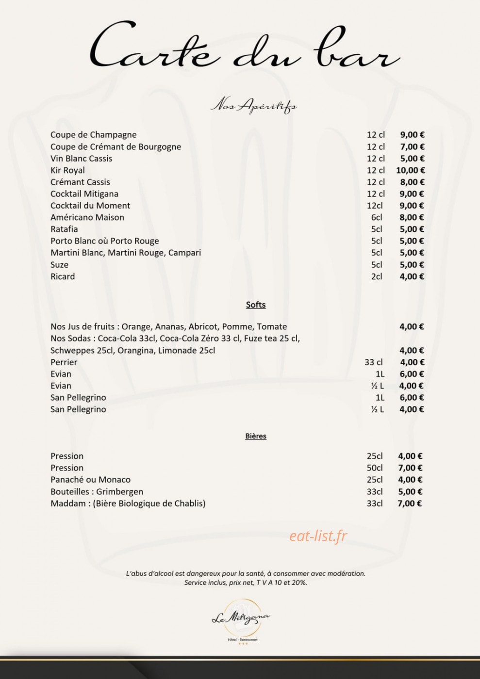 Le Mitigana — carte page 6