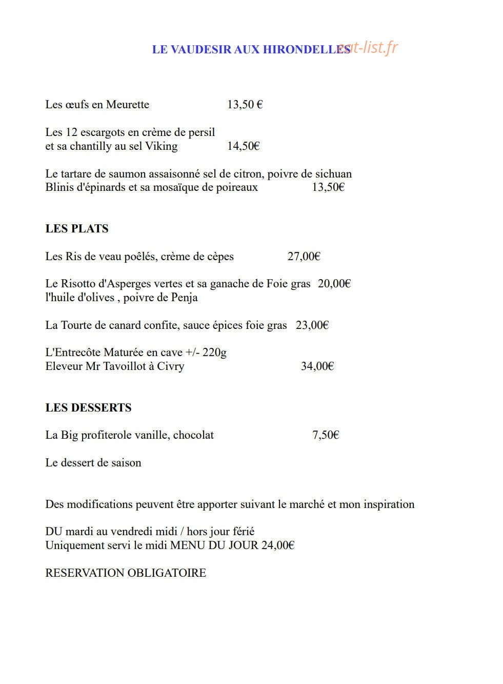 Le Vaudésir — carte page 1