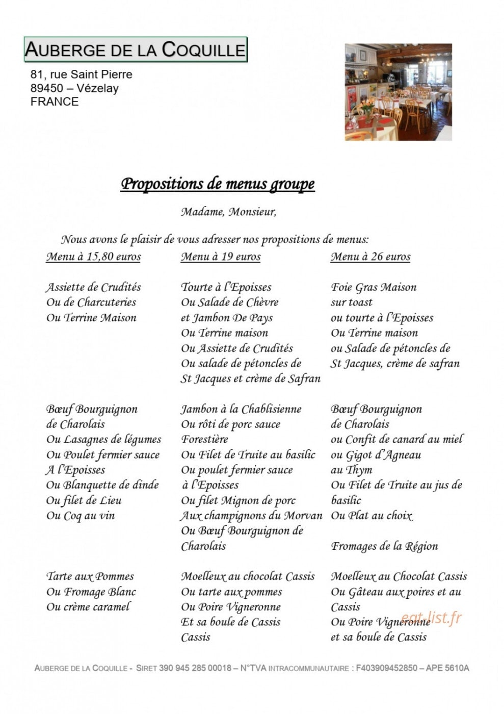 La Coquille — carte page 2