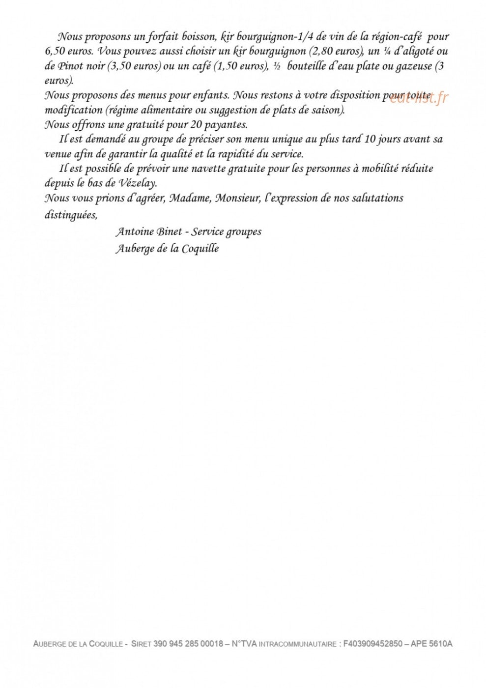 La Coquille — carte page 3
