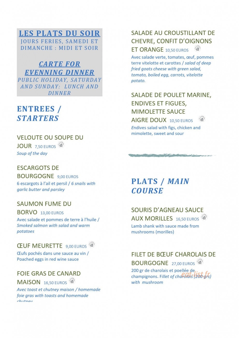 La Terrasse — carte page 4