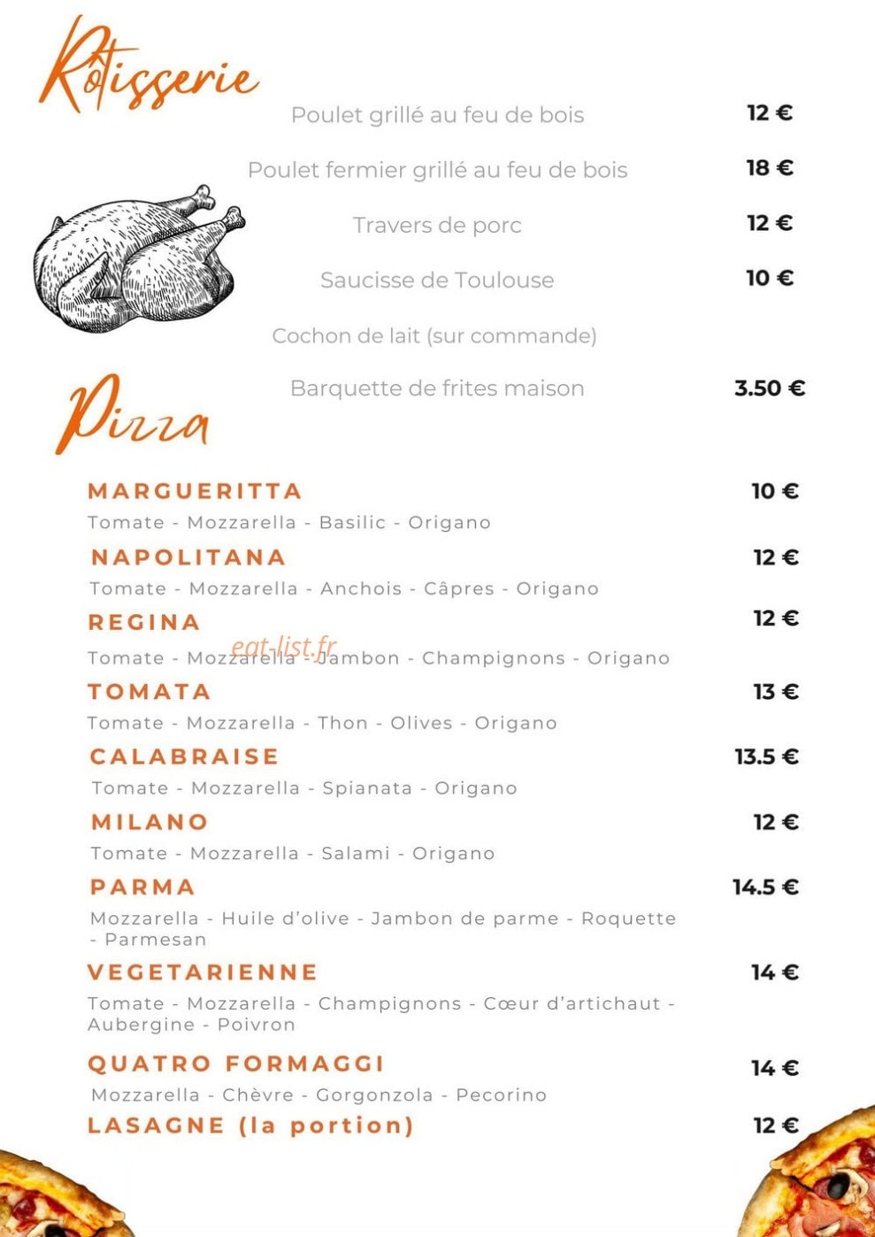 L'Auberge du Grêlat — carte page 4