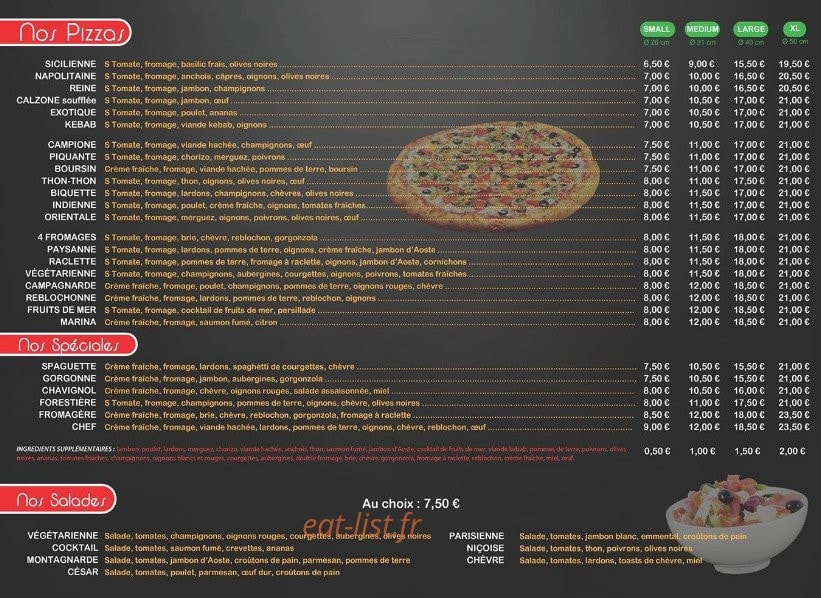 Angelo Pizza — carte page 2