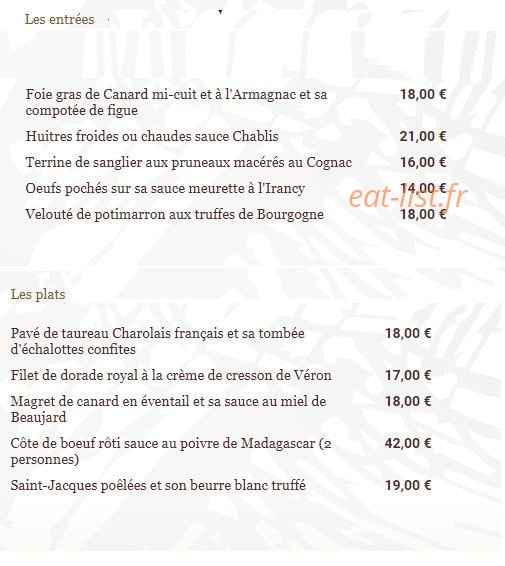La Lucarne aux Chouettes — carte page 1