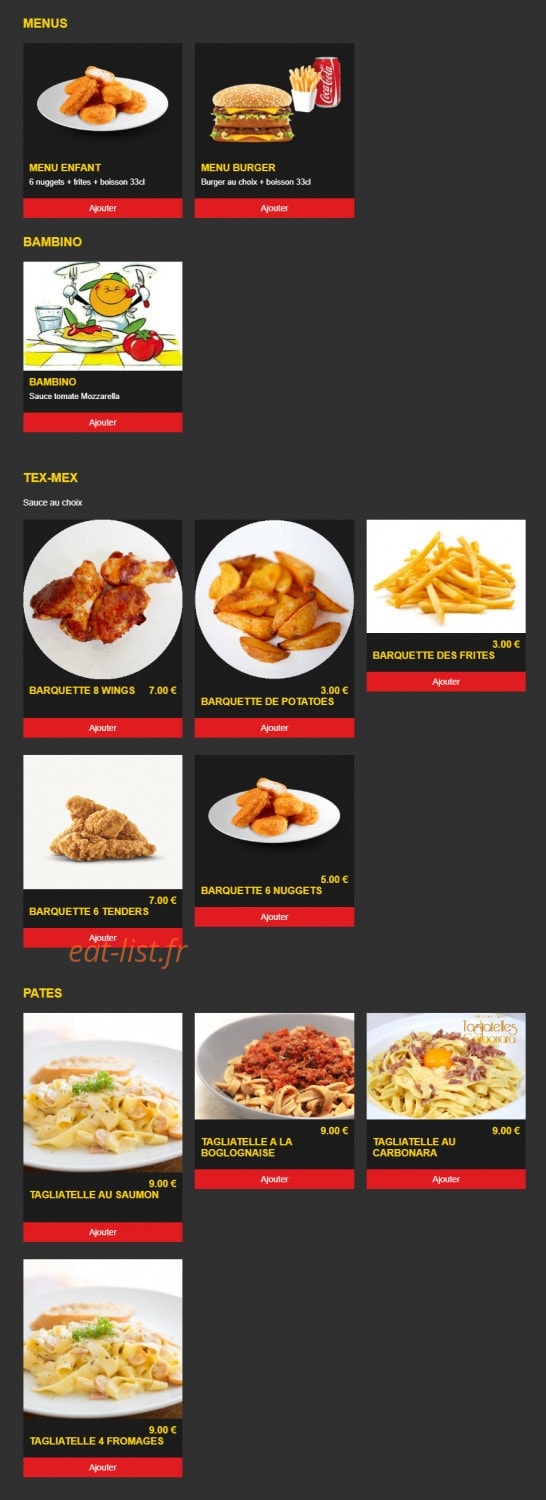 Pizza place — carte page 5