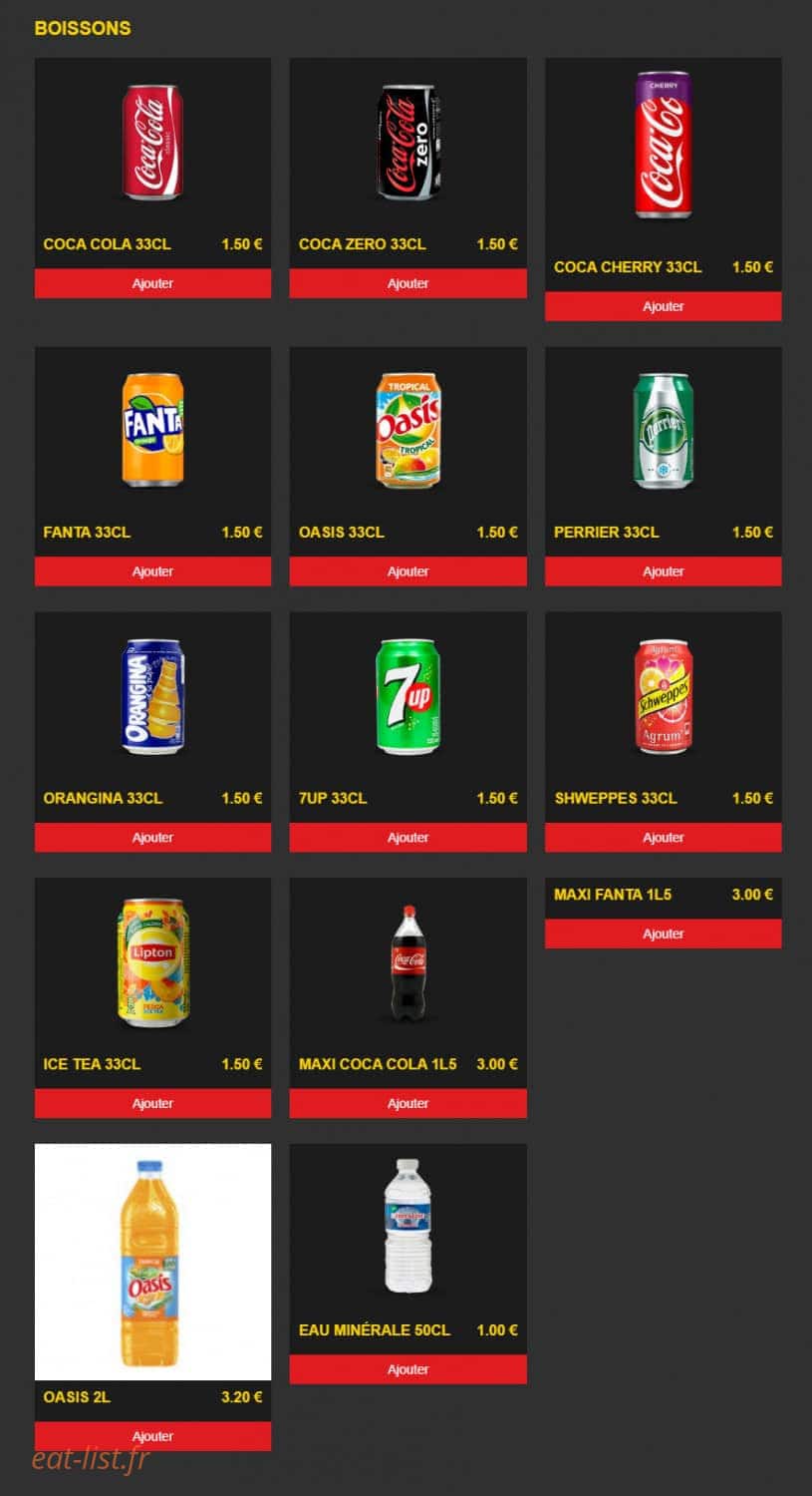 Pizza place — carte page 7