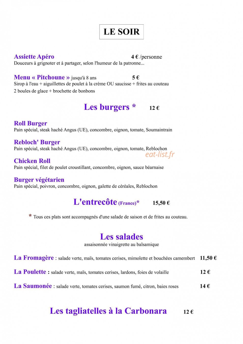 L'Abri — carte page 2