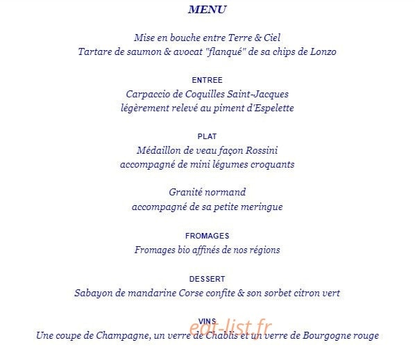 Carte et menu de Le jardin du Bardado à Saint Sauveur en Puisaye — Entrées, plats, fromages,.....