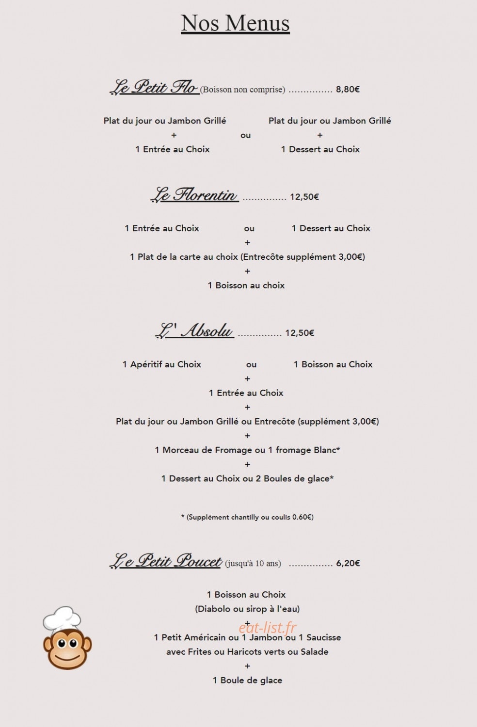 La Florentine — carte page 4