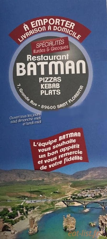 Pizzeria Batman — carte page 1
