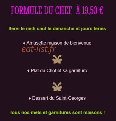 Le Saint Georges — carte page 1