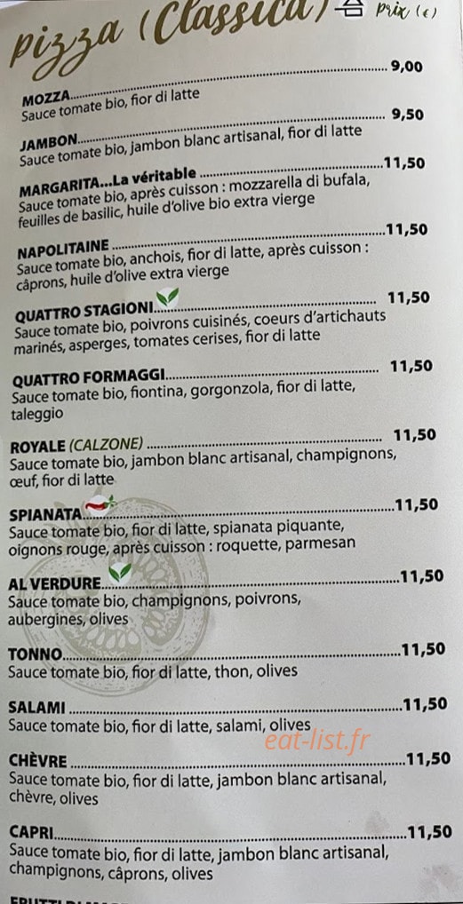 Gusto Giusto — carte page 2
