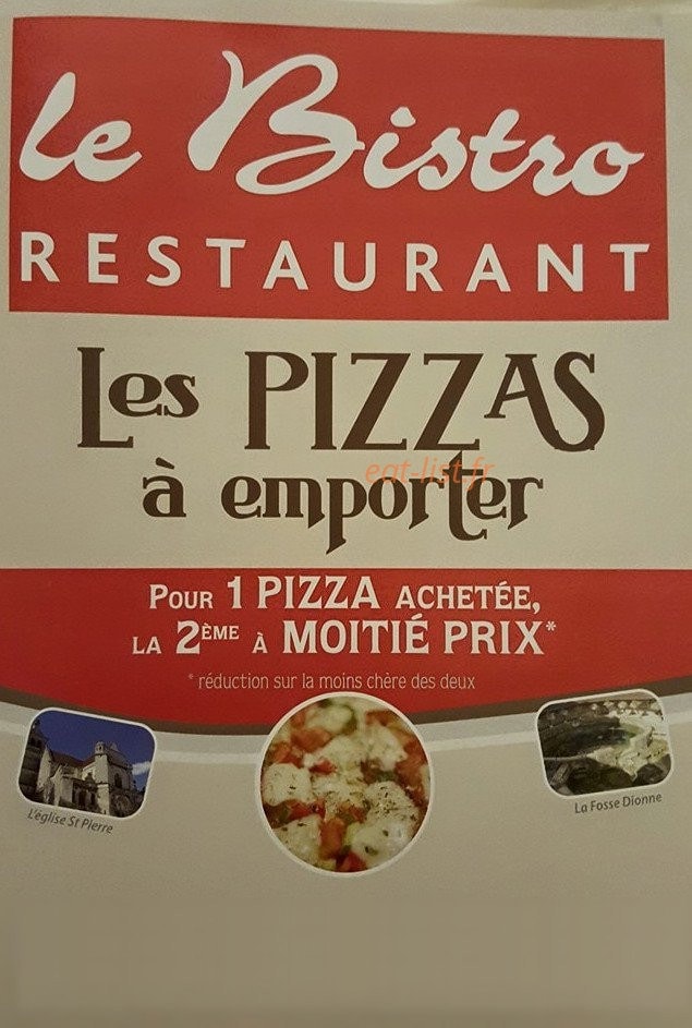 Le Bistro — carte page 1