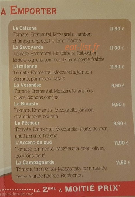 Le Bistro — carte page 3
