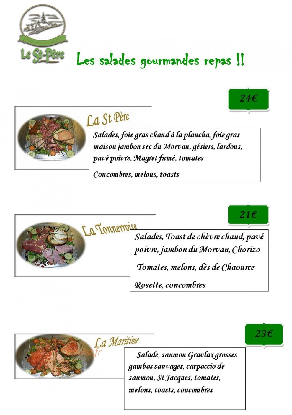 Le Saint Père — carte page 2