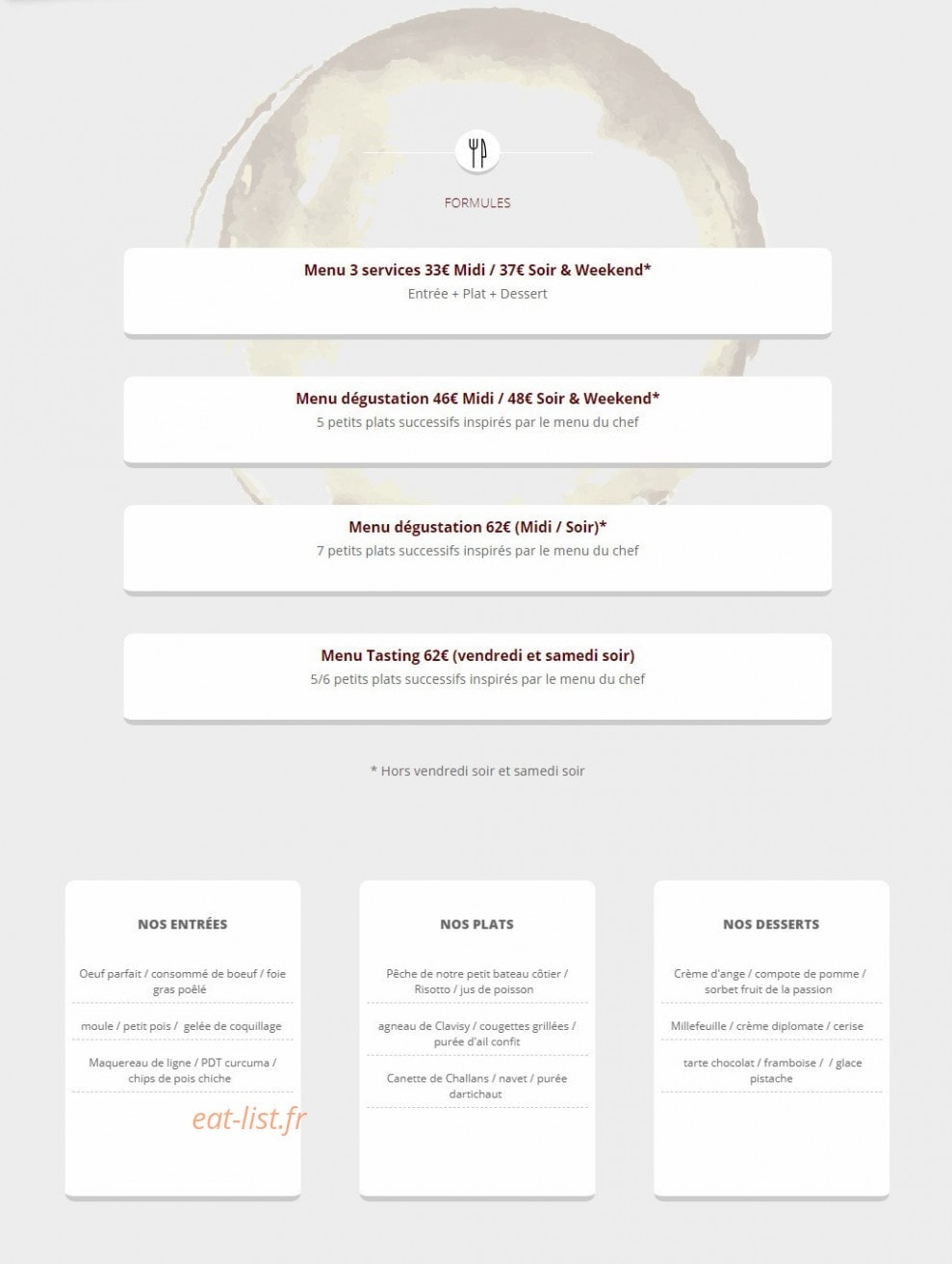 Au Fil du Zinc — carte page 1