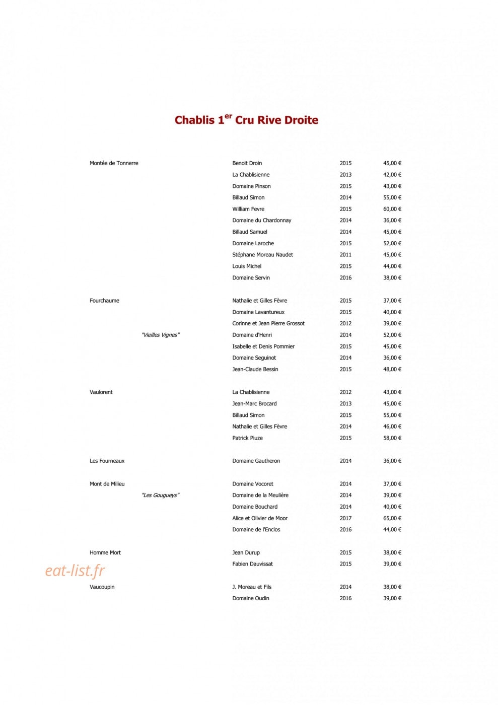 Au Fil du Zinc — carte page 3