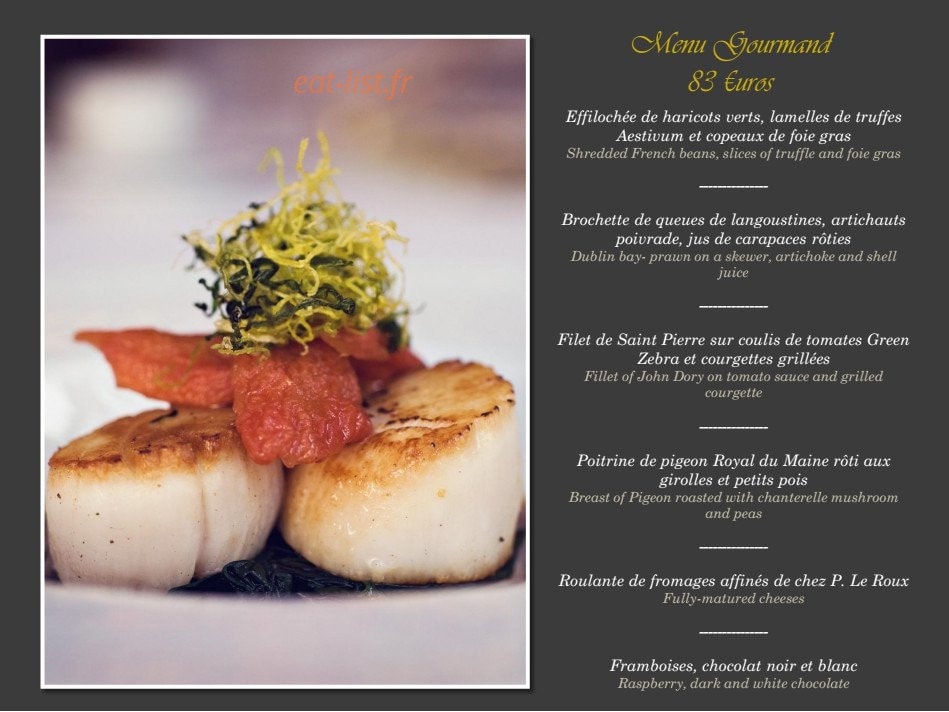 Hostellerie des Clos — carte page 3