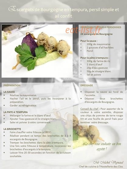 Hostellerie des Clos — carte page 14
