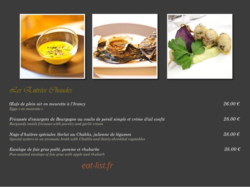Hostellerie des Clos — carte page 7
