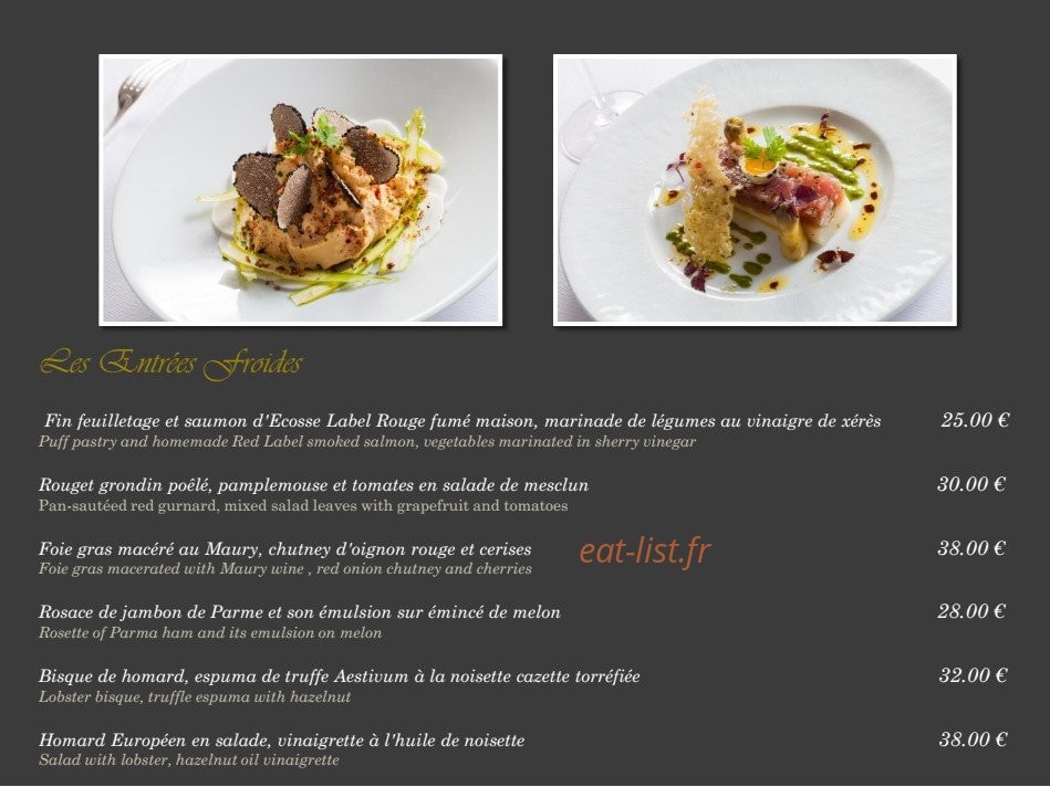 Hostellerie des Clos — carte page 6
