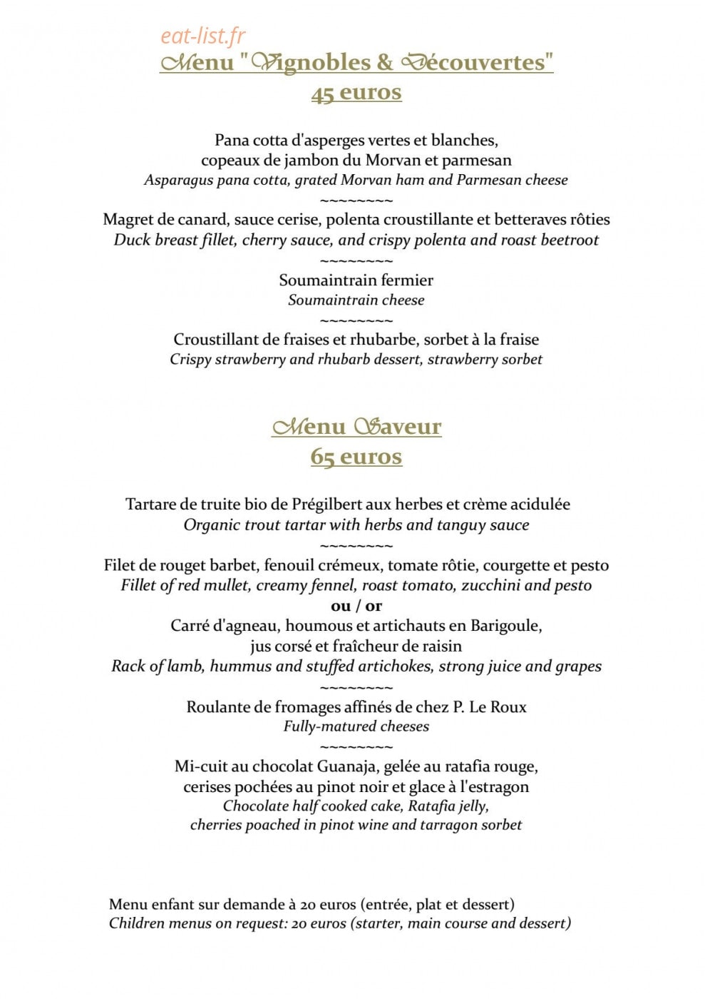 Hotellerie Des Clos — carte page 5