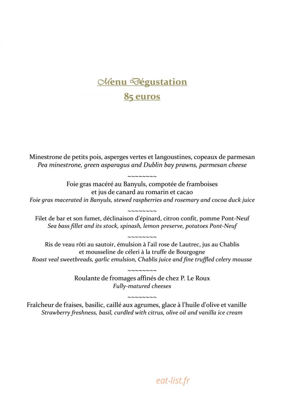 Hotellerie Des Clos — carte page 1