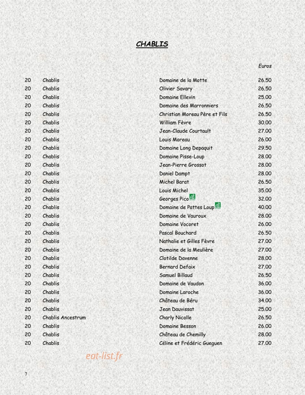 Hotellerie Des Clos — carte page 8