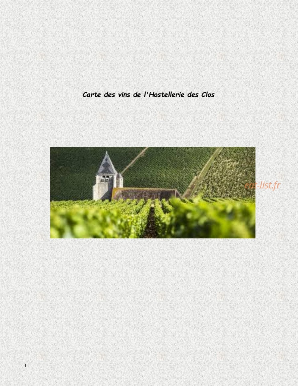 Hotellerie Des Clos — carte page 6