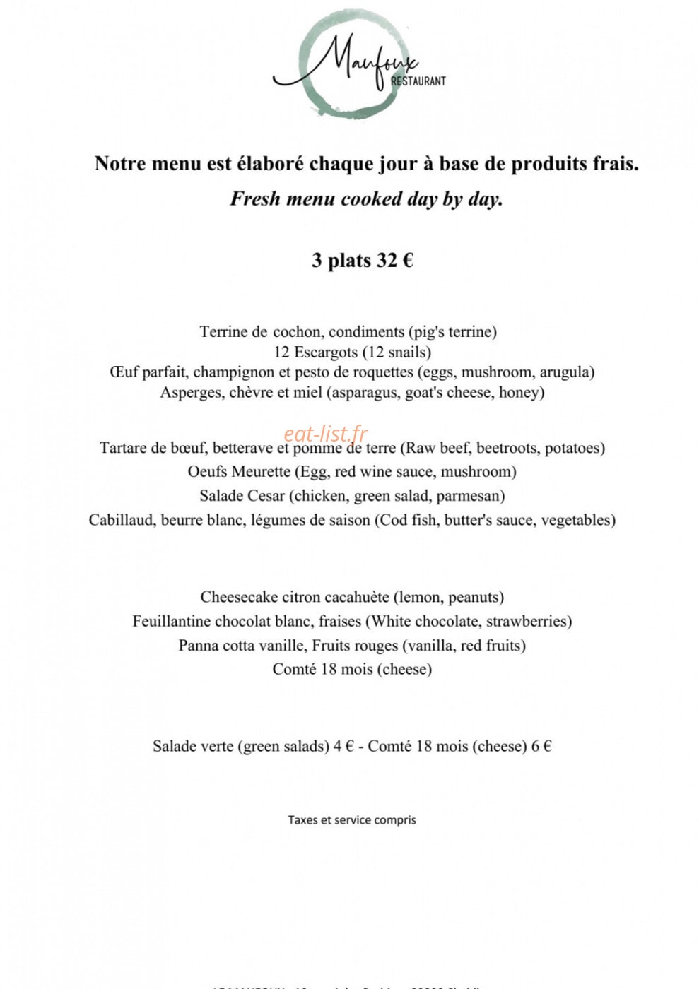 Le Maufoux — carte page 1