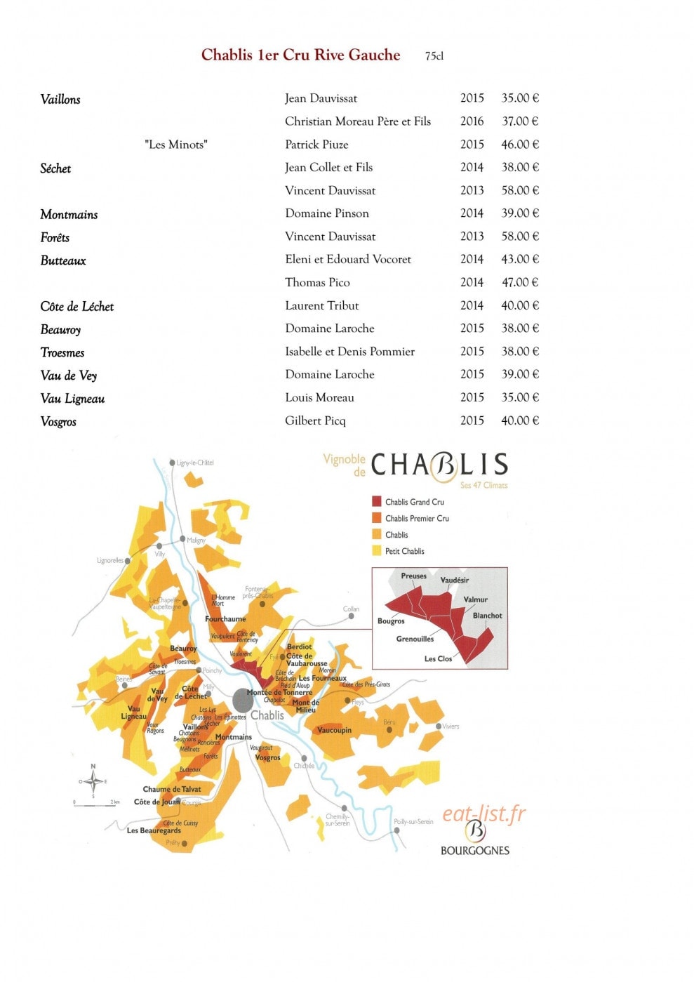 Les Trois Bourgeons — carte page 6