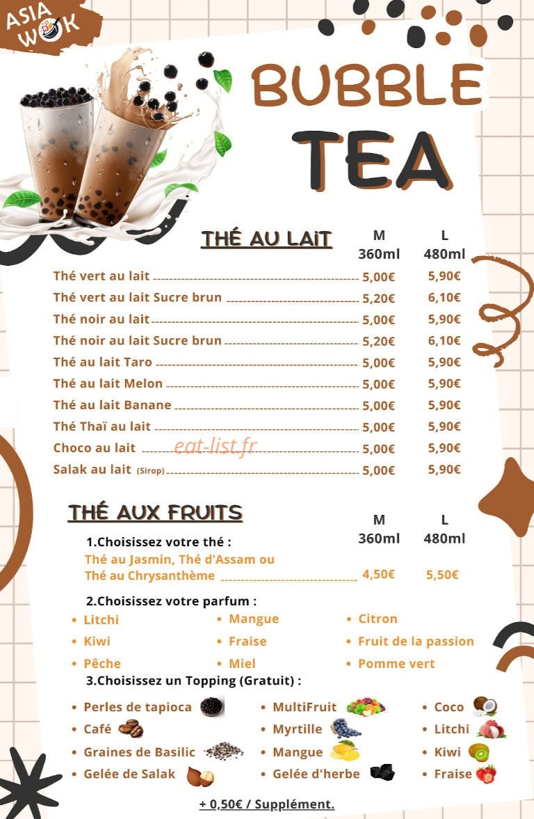 Asia Wok — carte page 3
