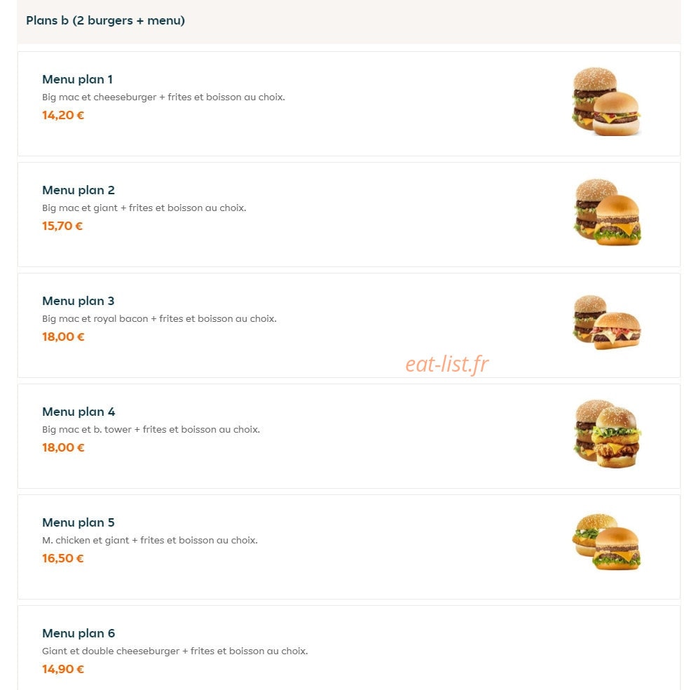 Biggie's — carte page 2
