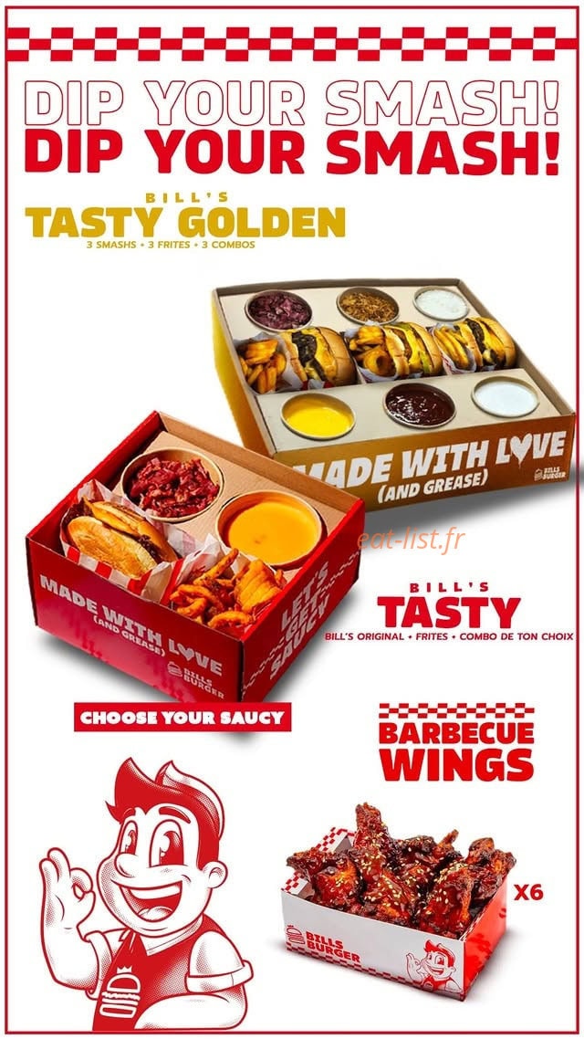 Bill's Burger — carte page 4