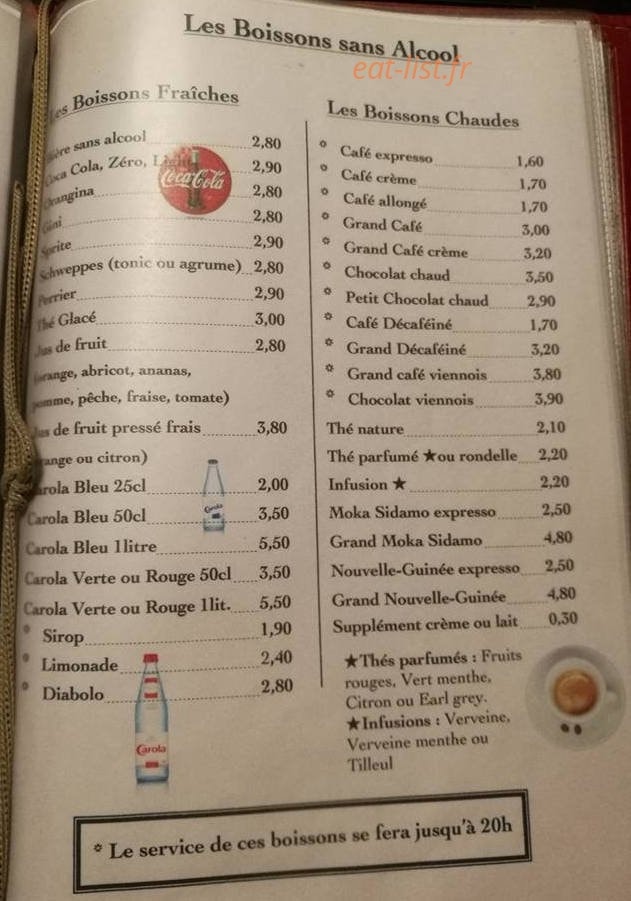 Bistrot des Moines — carte page 6
