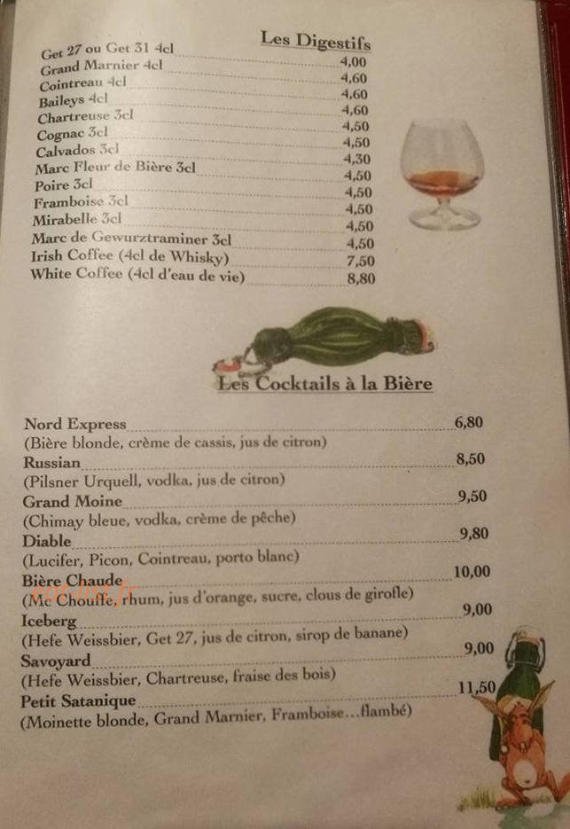 Bistrot des Moines — carte page 8