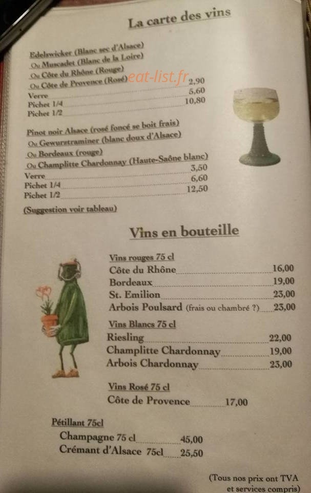 Bistrot des Moines — carte page 7