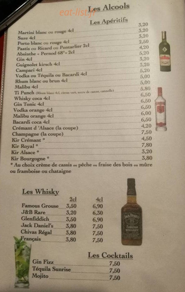 Bistrot des Moines — carte page 9