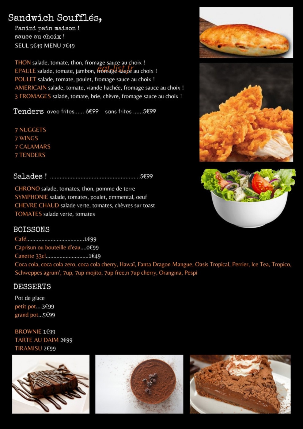 Chrono pizza — carte page 3