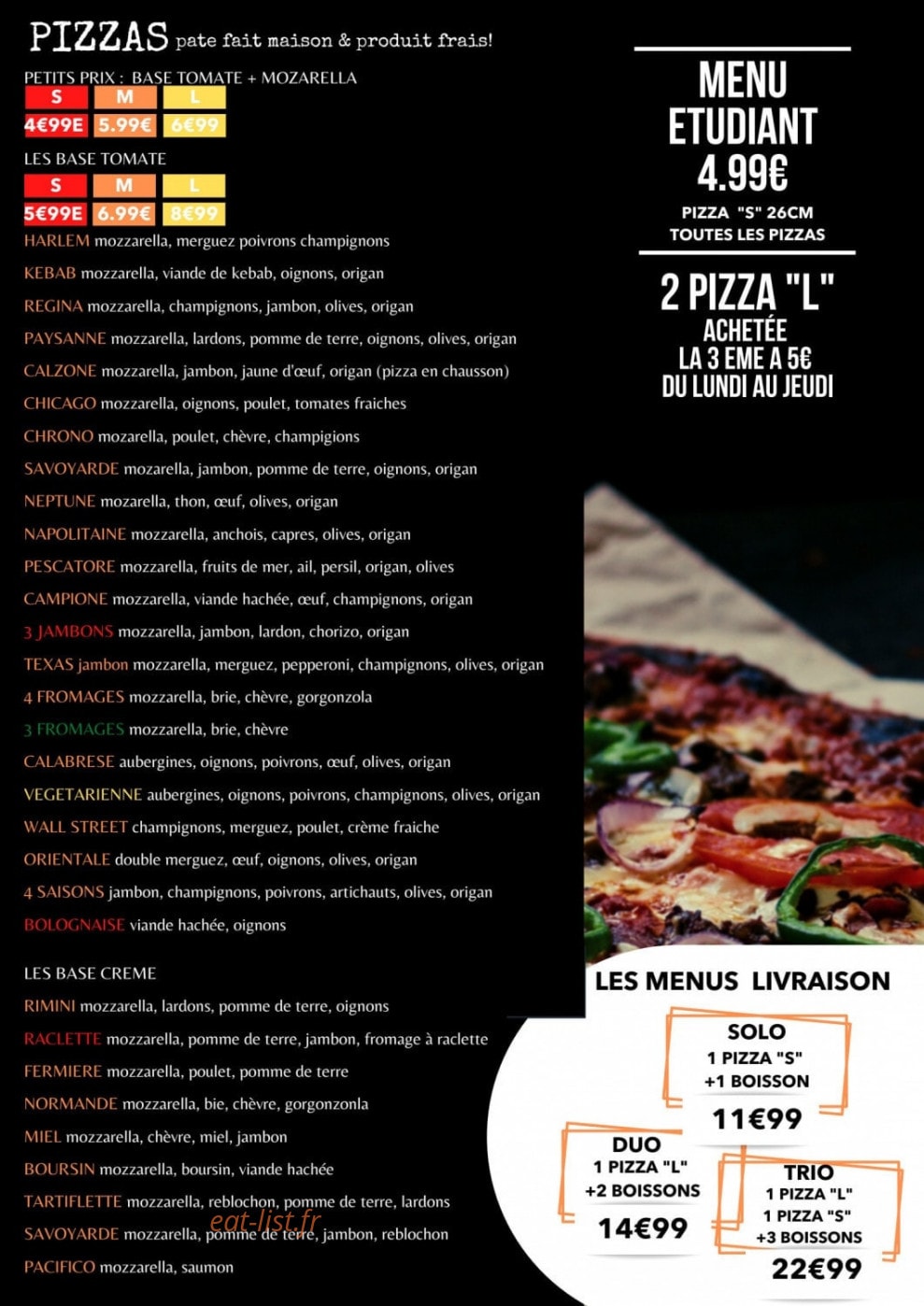 Chrono pizza — carte page 2