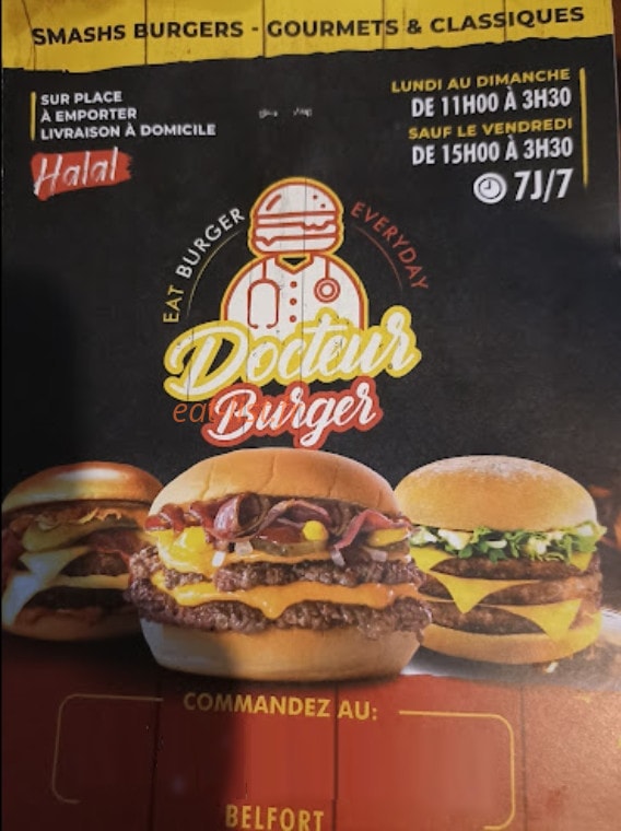 Docteur Burger — carte page 1