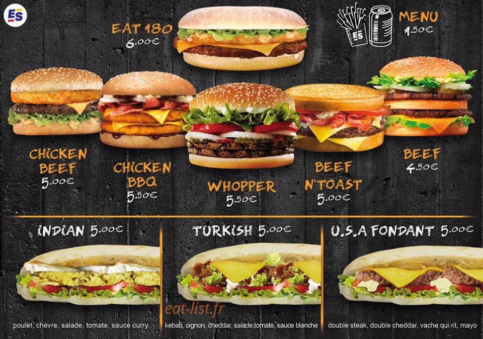 Eatside — carte page 3